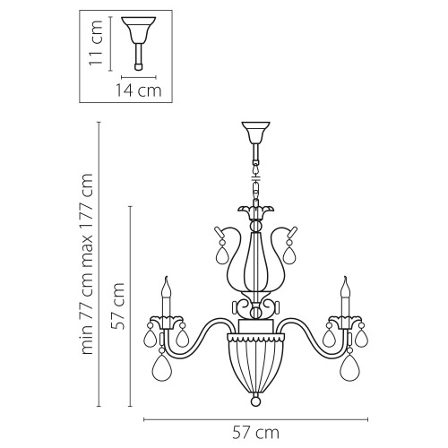 Люстра подвесная Schon 790061
