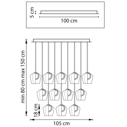 Люстра подвесная Caramello 796349