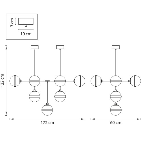 Люстра потолочная Globo 813191