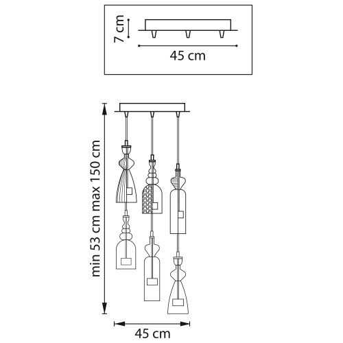 Люстра подвесная Belle 814069