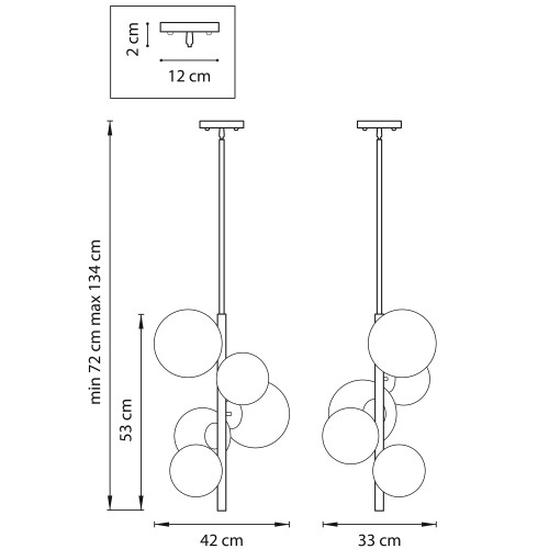 Люстра потолочная Croco 815053