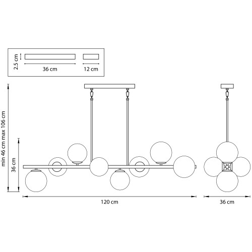 Люстра потолочная Croco 815083