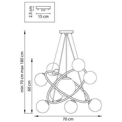 Люстра подвесная Croco 815390