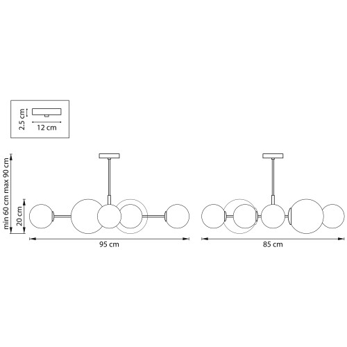 Люстра потолочная Croco 815480
