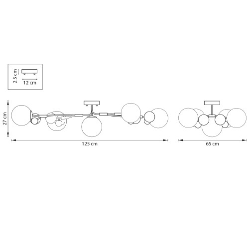 Люстра потолочная Croco 815557