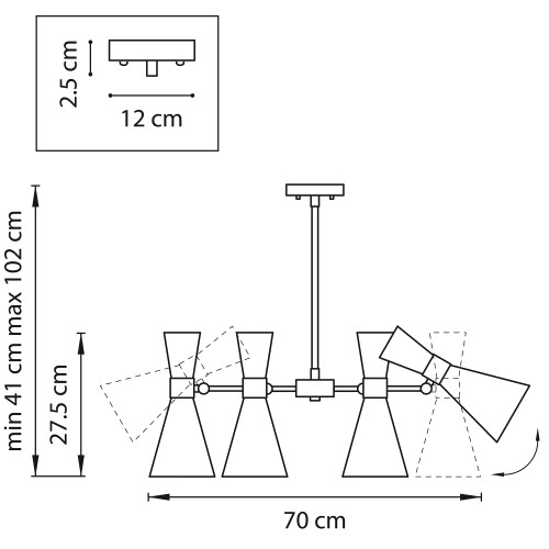Люстра потолочная Dumo 816066
