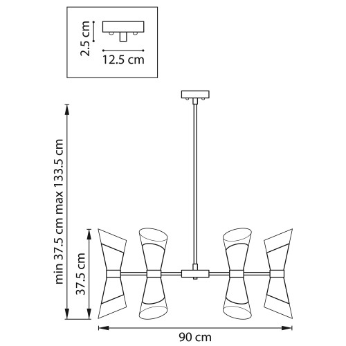 Люстра потолочная Strato 817162