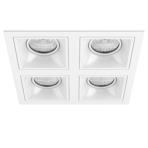 Комплект из светильников и рамки DOMINO Domino D54606060606