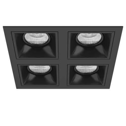 Комплект из светильников и рамки DOMINO Domino D54707070707