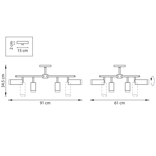 Люстра потолочная Rullo LR7283648740