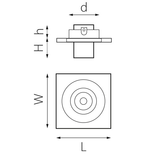 Комплект из светильника и рамки Intero Intero TUBO i516172
