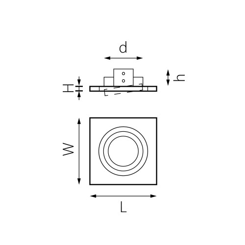 Комплект из светильника и рамки Intero 16 Intero 16 i51707