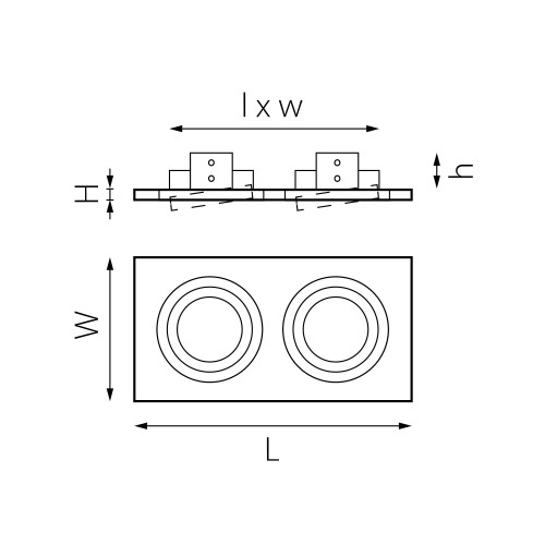 Комплект из светильника и рамки Intero 16 Intero 16 i5290607