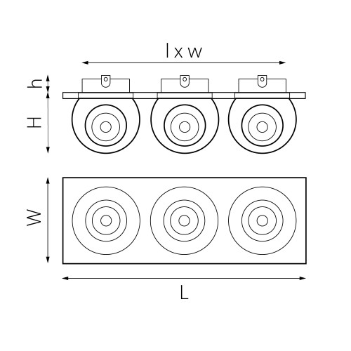 Комплект из светильника и рамки Intero Intero BALL i536627262