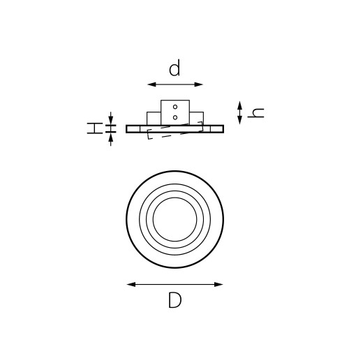 Комплект из светильника и рамки Intero 16 Intero 16 i61607