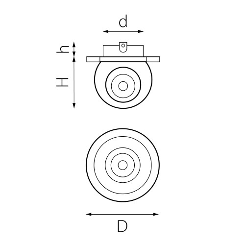Комплект из светильника и рамки Intero Intero BALL i61772