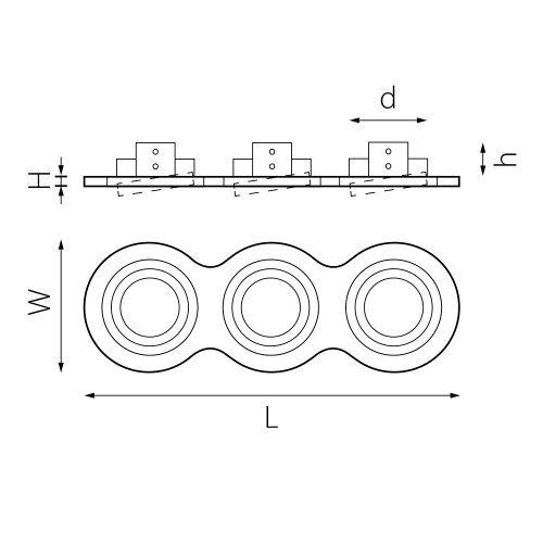 Комплект из светильника и рамки Intero 16 Intero 16 i637070607