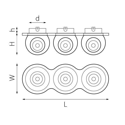 Комплект из светильника и рамки Intero Intero BALL i637726272