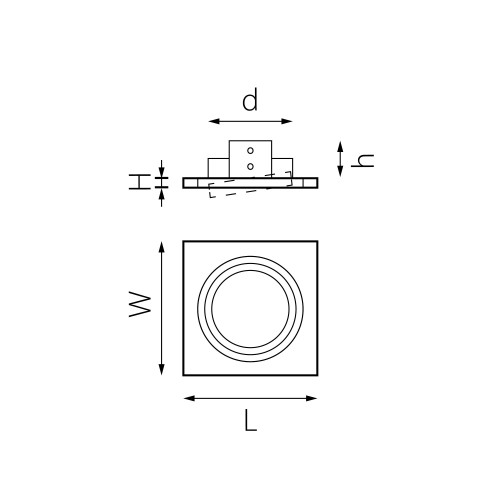 Комплект из светильника и рамки Intero 111 Intero 111 i81706