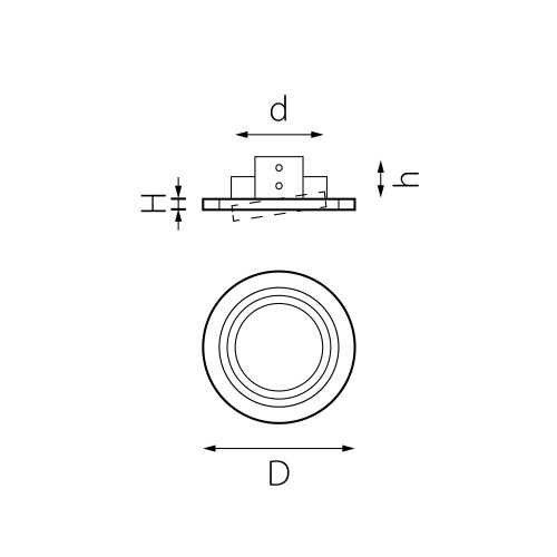 Комплект из светильника и рамки Intero 111 Intero 111 i91607